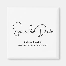 Eenvoudige Save The Date  Magneet