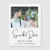 Eenvoudige Save The Date  Magnetische Uitnodiging (Voorkant)