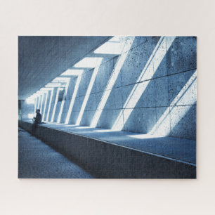 Eenvoudige saxofone-speler - 16x20 - 520 pc's legpuzzel