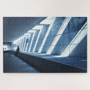 Eenvoudige saxofone-speler - 20x30 - 1014 pcs legpuzzel