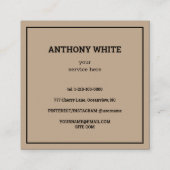 Eenvoudige Scancode QR Contactkaartje (Achterkant)