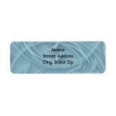 Eenvoudige schaduw loopt over blauwe Sjabloon Etiket (Voorkant)