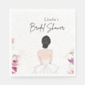 Eenvoudige schattige bruids.shower servet (Voorkant)