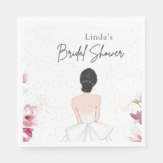 Eenvoudige schattige bruids.shower servet (Voorkant)