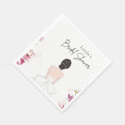 Eenvoudige schattige bruids.shower servet (Hoek)