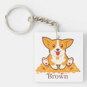 Eenvoudige schattige Happy Thanksgiving Combo Baby Sleutelhanger