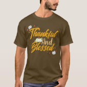 Eenvoudige schattige Happy Thanksgiving pompoen He T-shirt (Voorkant)