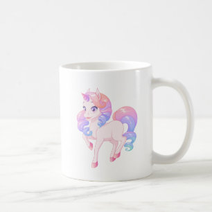 Eenvoudige Schattige Kleurrijke Pastel Eenhoorn Re Koffiemok