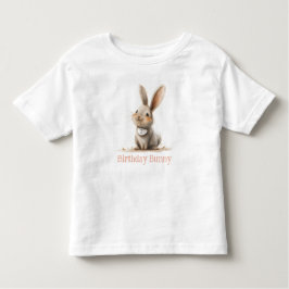 Eenvoudige Schattige Konijn Verjaardag Kinderen Kinder Shirts