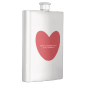 Eenvoudige schattige rode hart gepersonaliseerde V Flacon (Rechts)