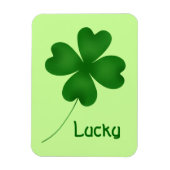 Eenvoudige schattige shamrock magneet (Verticaal)