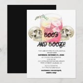 Eenvoudige schattige spooky halloween kostuum part kaart (Voorkant / Achterkant)