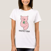 Eenvoudige schattige vegetarische grappige kat t-shirt (Voorkant)
