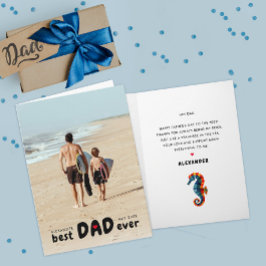 Eenvoudige Schattigee beste vader ooit nautische z Kaart