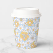 Eenvoudige Schattigee bloemen Papieren Bekers (Voorkant)