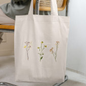 Eenvoudige Schattigee bloemen Tote Bag