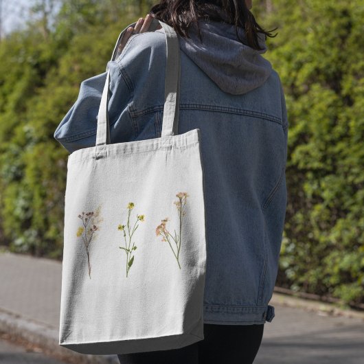 Eenvoudige Schattigee bloemen Tote Bag