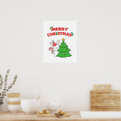 Eenvoudige Schattigee Bunny Animal Cartoon Christm Poster (Keuken)