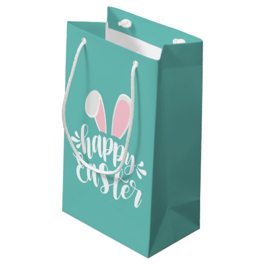 Eenvoudige Schattigee Bunny Ears Happy Easter | Ca Klein Cadeauzakje (Achterkant Gekanteld)