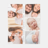 Eenvoudige Schattigee eerste vaderdag daddy foto c Fleece Deken (Voorkant)