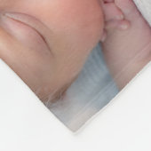 Eenvoudige Schattigee eerste vaderdag daddy foto c Fleece Deken (Hoek)