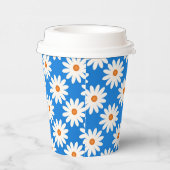 Eenvoudige Schattigee Floral Daisy Papieren Bekers (Rechts)