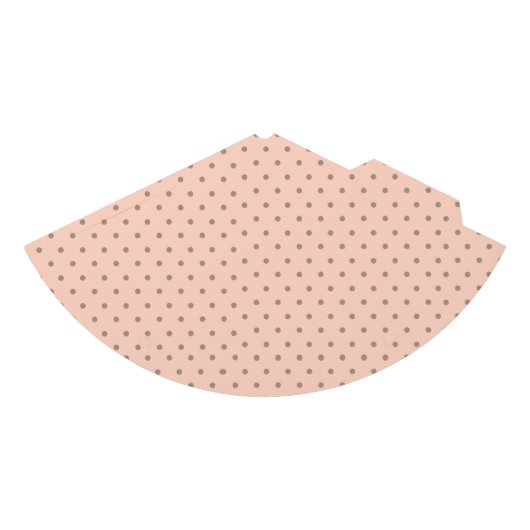 Eenvoudige Schattigee Girly Pastel Peach en Grijze Feesthoedjes (Voorkant)