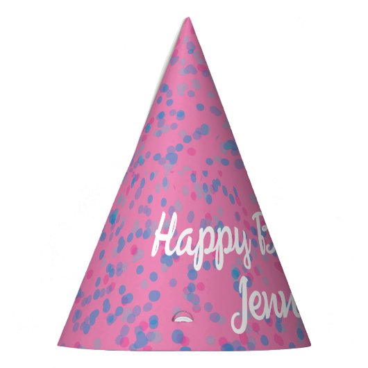 Eenvoudige Schattigee Girly Pastel Roze Paarse Bla Feesthoedjes (Links)