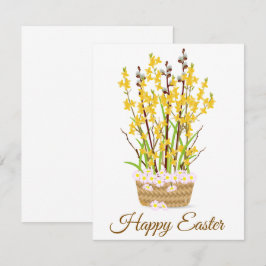 EENVOUDIGE SCHATTIGEE HAPPY EASTER KAARTEN NOTITIEKAARTJE
