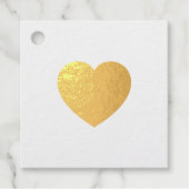 Eenvoudige Schattigee Hart Wedding Favoriete Label (Voorkant)