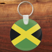 Eenvoudige Schattigee Jamaicaanse vlag Sleutelhanger (Voorkant)