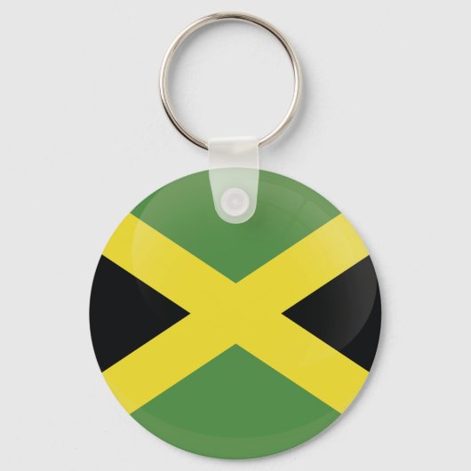Eenvoudige Schattigee Jamaicaanse vlag Sleutelhanger (Achterkant)
