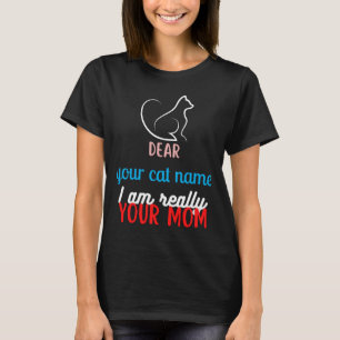 Eenvoudige Schattigee Kat Mam Moederdag cadeau T-shirt