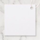 Eenvoudige Schattigee Kerstman Kerstmis Bedankjes Labels (Achterkant)