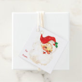 Eenvoudige Schattigee Kerstman Kerstmis Bedankjes Labels (In situ)