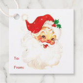 Eenvoudige Schattigee Kerstman Kerstmis Bedankjes Labels (Voorkant)