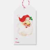 Eenvoudige Schattigee  Kerstman Kerstmis Cadeaulabel (Voorkant)