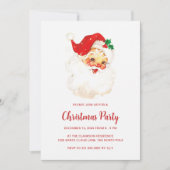 Eenvoudige Schattigee  Kerstman Kerstmis Kaart (Voorkant)