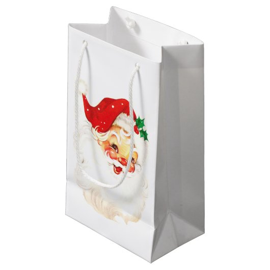 Eenvoudige Schattigee  Kerstman Kerstmis Klein Cadeauzakje (Voorkant Gekanteld)