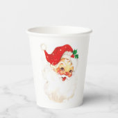 Eenvoudige Schattigee  Kerstman Kerstmis Papieren Bekers (Achterkant)