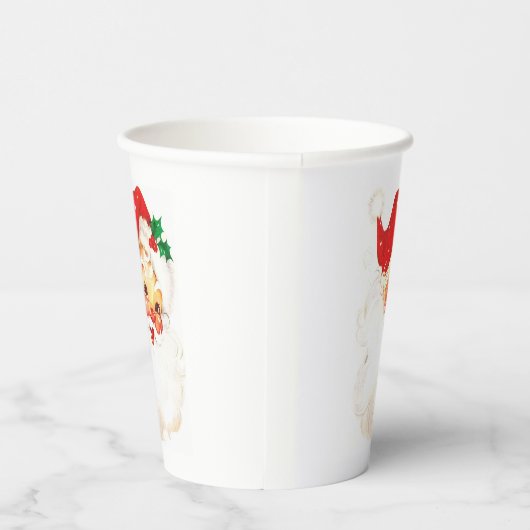 Eenvoudige Schattigee  Kerstman Kerstmis Papieren Bekers (Rechts)