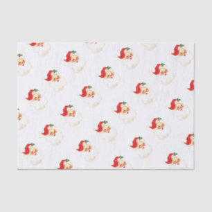 Eenvoudige Schattigee  Kerstman Kerstmis Tissuepapier