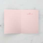 Eenvoudige Schattigee moderne harten Valentijnsdag Feestdagen Kaart (Binnen)