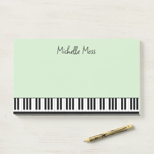 Eenvoudige Schattigee Musical Piano Keyboard Bord Post-it® Notes (Op bureau)
