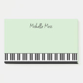 Eenvoudige Schattigee Musical Piano Keyboard Bord Post-it® Notes (Voorkant)