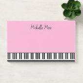 Eenvoudige Schattigee Musical Piano Keyboard Roze Post-it® Notes (Kantoor)