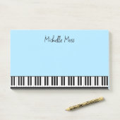 Eenvoudige Schattigee Musical Piano Toetsenbord Bo Post-it® Notes (Op bureau)