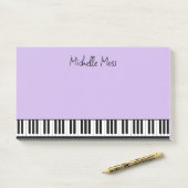 Eenvoudige Schattigee Musical Piano Toetsenbord Bo Post-it® Notes (Op bureau)