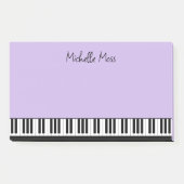 Eenvoudige Schattigee Musical Piano Toetsenbord Bo Post-it® Notes (Voorkant)