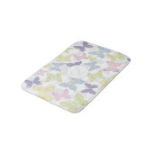 Eenvoudige Schattigee Pastel Botanische Natuur Vli Badmat (Gekanteld)